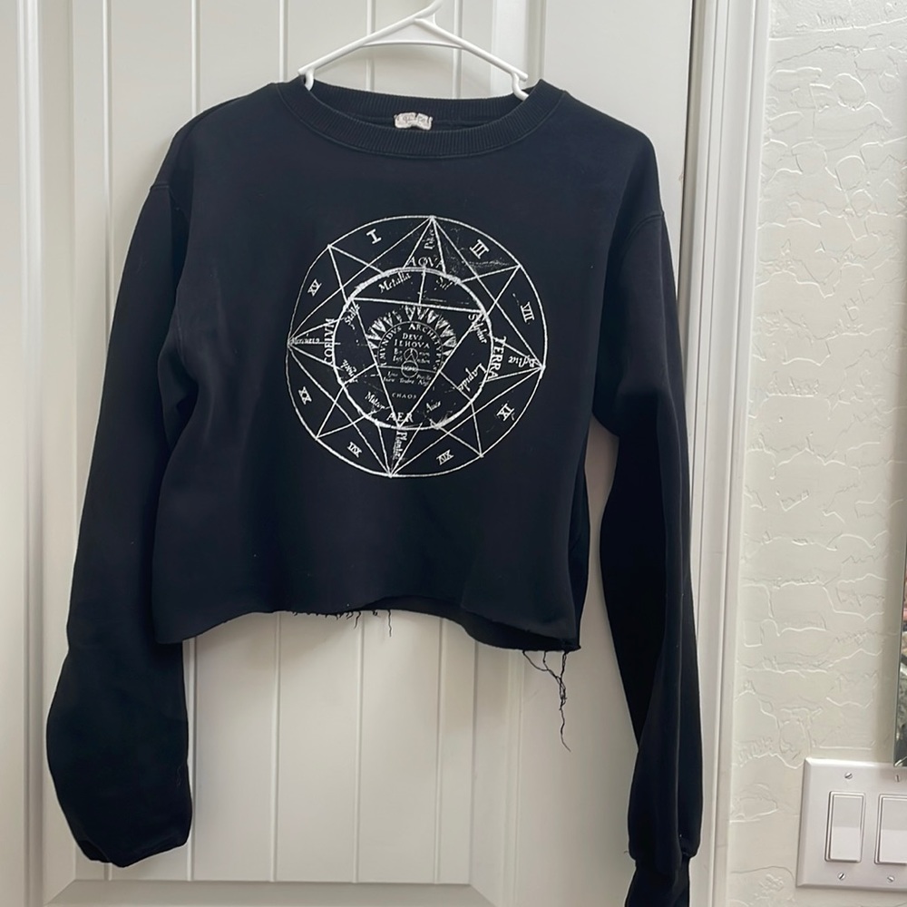 John Galt Cropped Crewneck